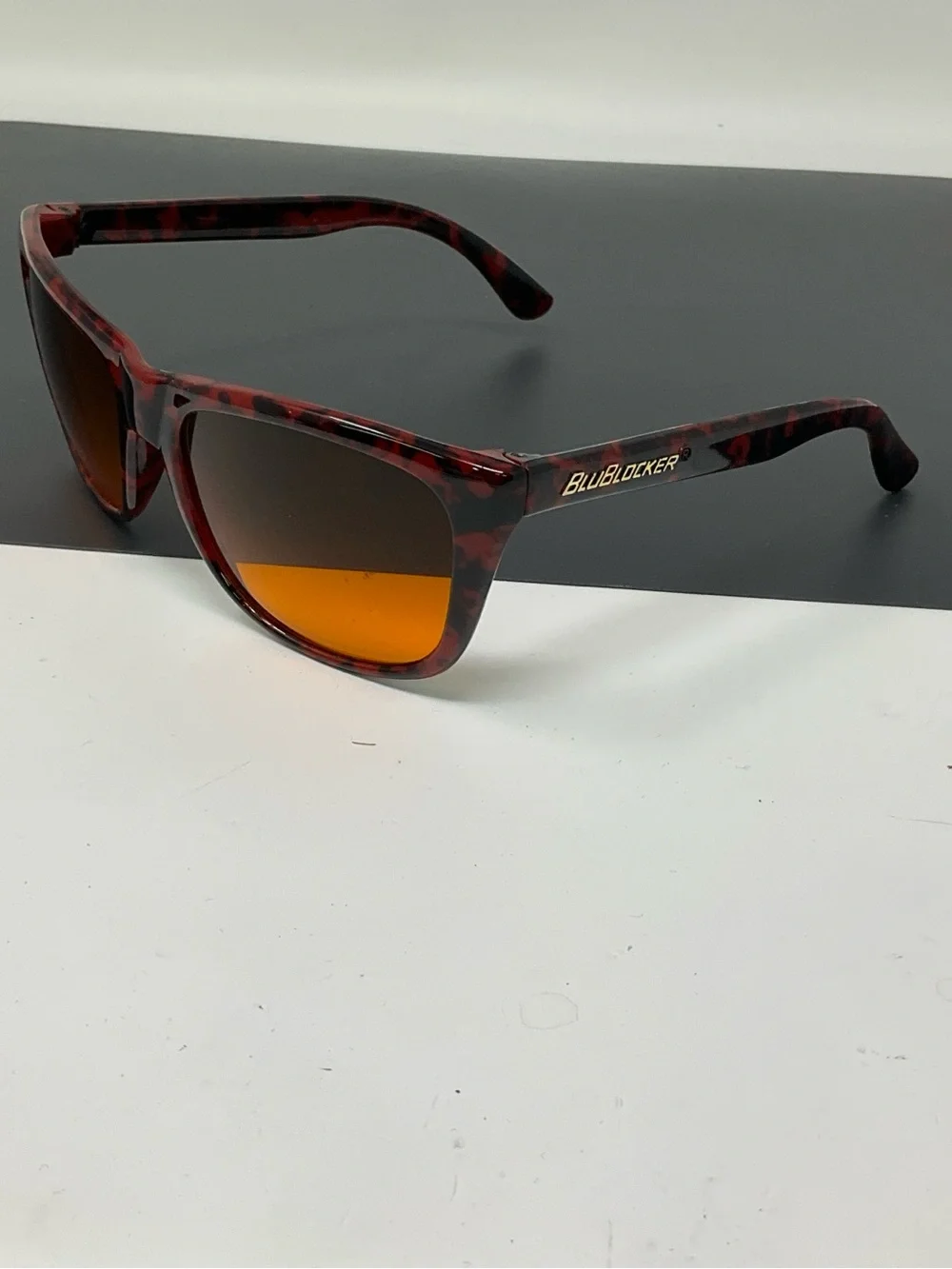 Vintage BluBlockers Sunglasses red tortoise